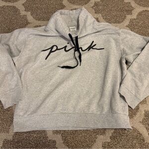 PINK funnel neck pullover sweatshirt Large